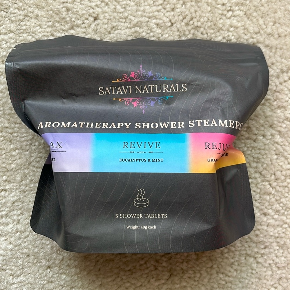 Revive Aromatherapy Shower Steamers - Black
